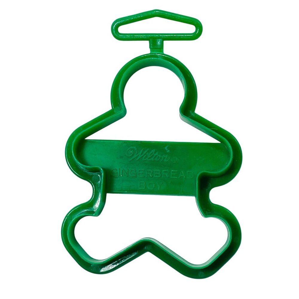 Wilton Vintage 1993 Green Gingerbread Boy Cookie Cutter